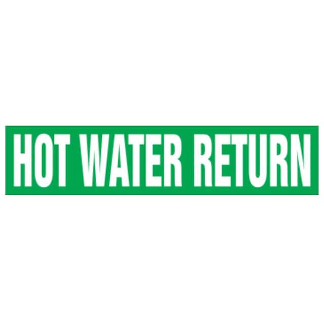 PPMA1329D LABEL 12"X2.5" WHITE/GREEN