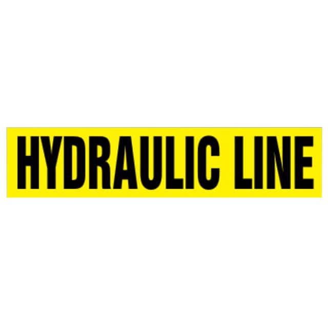 PPMA1339D LABEL 12"X2.5" BLACK/YELLOW