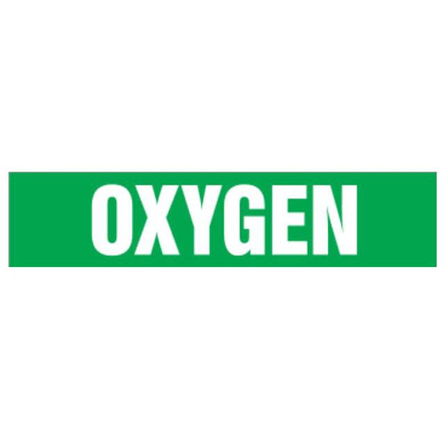 PPMA1453A LABEL 8"X1" WHITE/GREEN