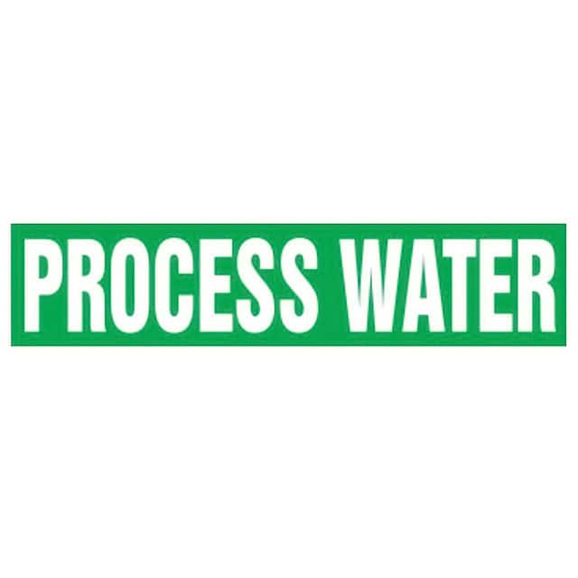PPMA1479D LABEL 12"X2.5" WHITE/GREEN