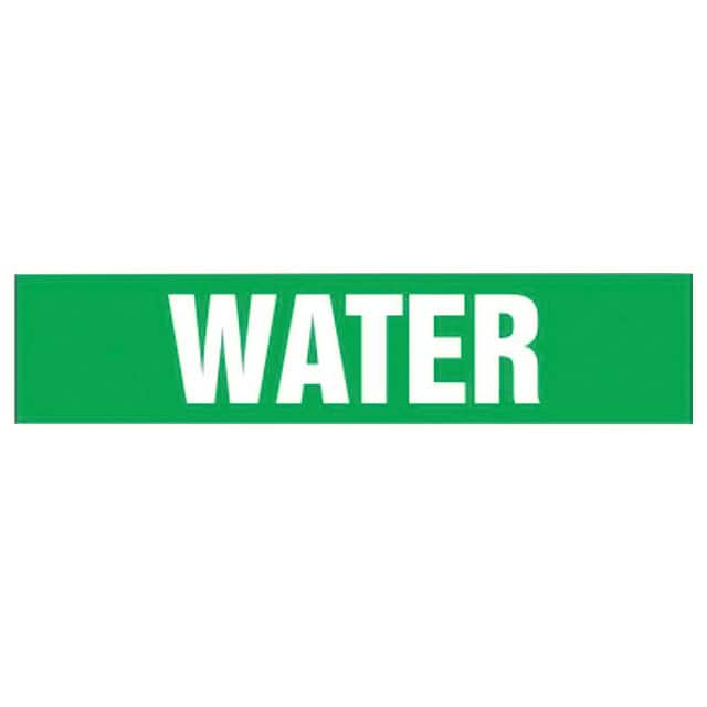 PPMA1635A LABEL 8"X1" WHITE/GREEN