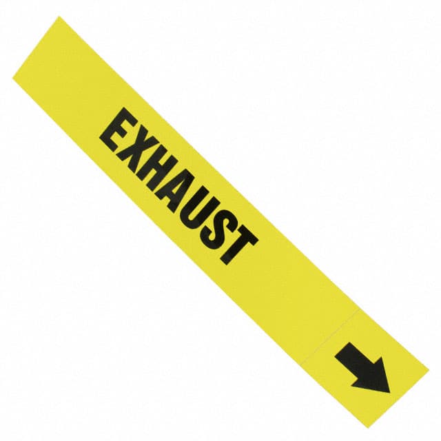 PPMA41BYD LABEL 12"X2.5" BLACK/YELLOW
