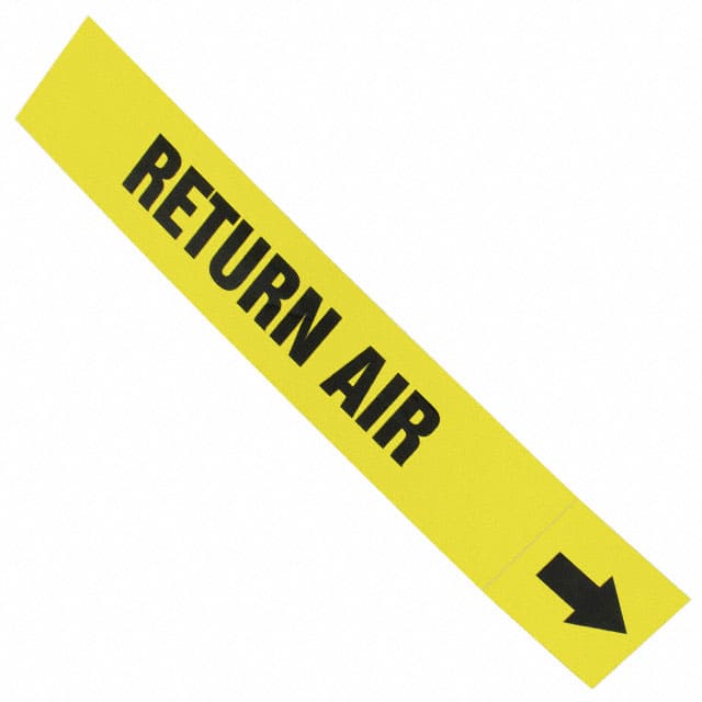 PPMA47BYD LABEL 12"X2.5" BLACK/YELLOW