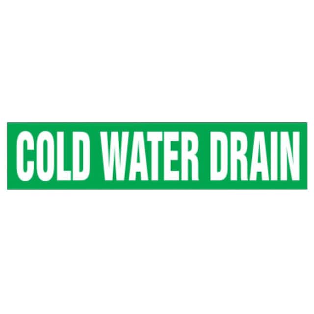 PPMS1119B LABEL 9"X8" WHITE/GREEN