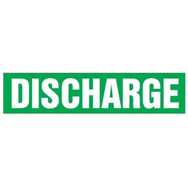 PPMS1165A ST PIPE MRKR, DISCHARGE, GN, A,E
