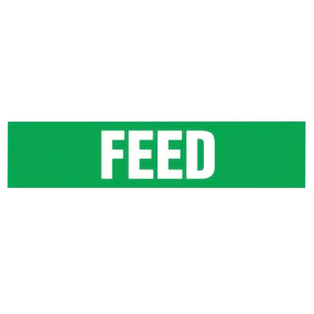 PPMS1213B LABEL 9"X8" WHITE/GREEN