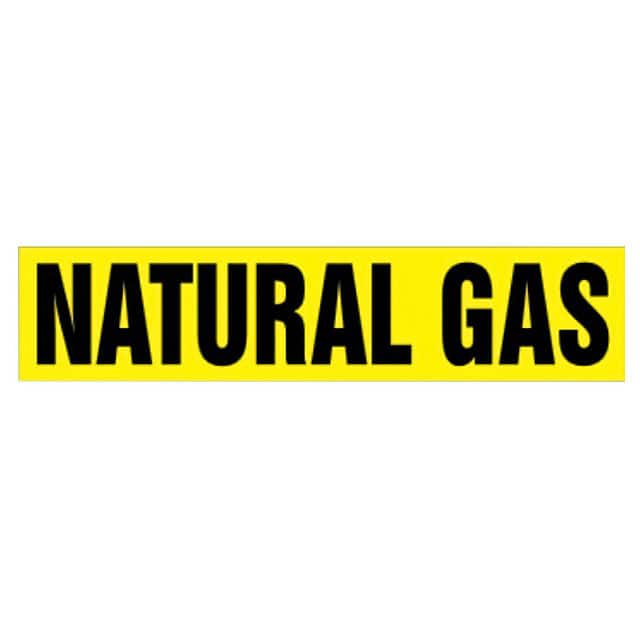 PPMS1423F ST PIPE MRKR, NATURAL GAS, YL, F