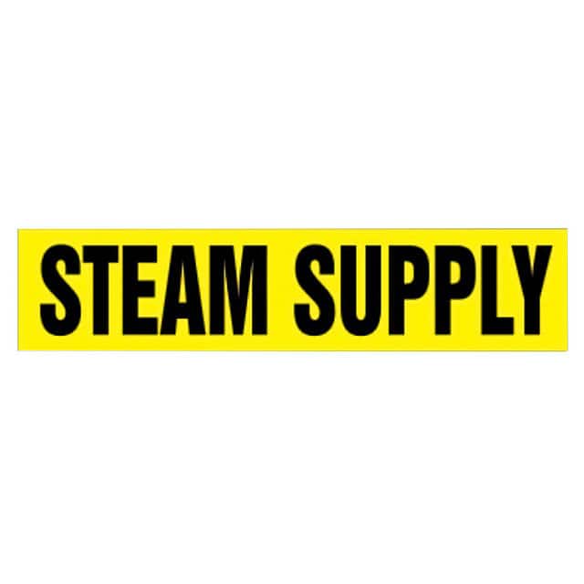 PPMS1571F ST PIPE MRKR, STEAM SUPPLY, YL,
