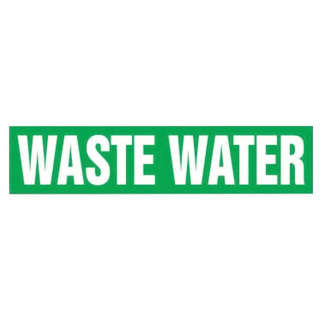 PPMS1631A ST PIPE MRKR, WASTE WATER, GN, A