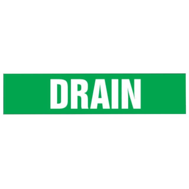 PPMS1195B LABEL 9"X8" WHITE/GREEN