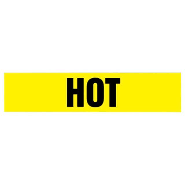 PPMS1321B LABEL 9"X8" BLACK/YELLOW