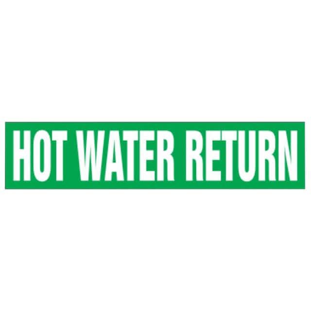 PPMS1329B LABEL 9"X8" WHITE/GREEN