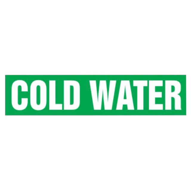 PPMR0004B LABEL 30'X8" WHITE/GREEN