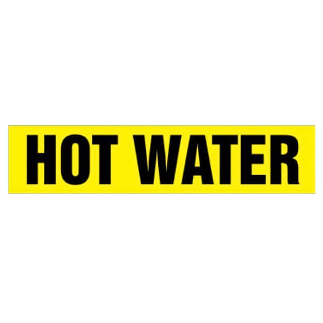 PPMR0013B ROLL FRM PIPE MRKR HOT WATER,30F