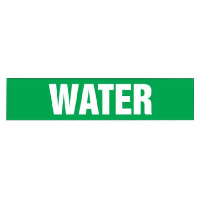 PPMR0027B LABEL 30'X8" WHITE/GREEN