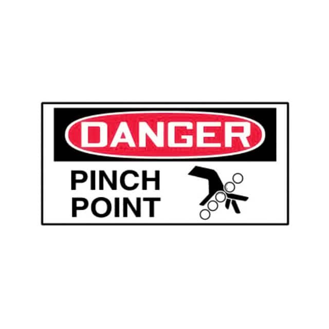 PLVS0103D3020 LABEL ELECTL WRN 3"X1.5" RD/BK/W