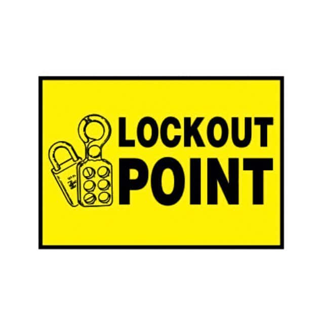 PLVS0305B3530 LABEL 5"X3.5" BLACK/YELLOW