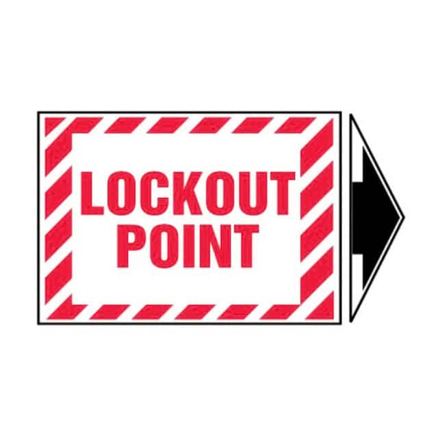 PLVS0305B3541 LABEL 5"X3.5" RED/BLACK/WHITE