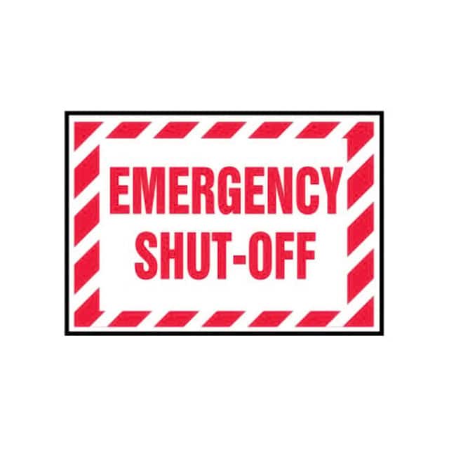 PLVS0305B3923 LABEL 5"X3.5" RED/WHITE