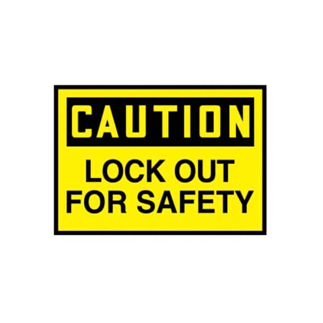 PLVS0305C3622 LABEL ELECTRL WARN 5"X3.5" BK/YL