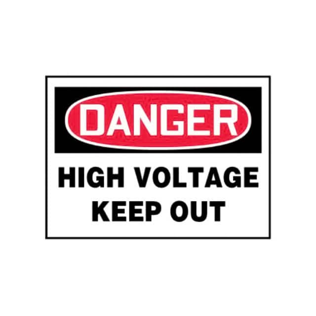 PLVS0305D7154 LABEL ELECTL WRN 5"X3.5" RD/BK/W