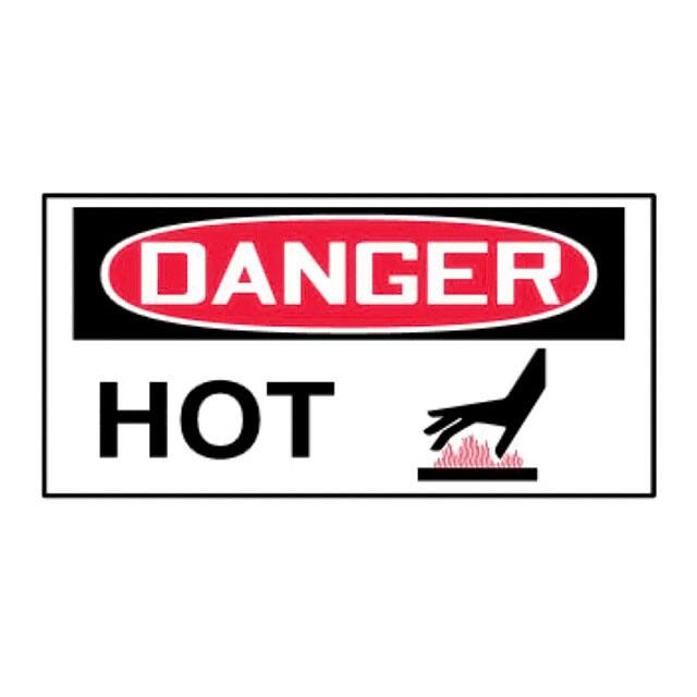 PLVS0103D3018 LABEL ELECTL WRN 3"X1.5" RD/BK/W