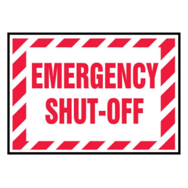 PVS0305B3923 LABEL 5"X3.5" RED/WHITE 5/PK
