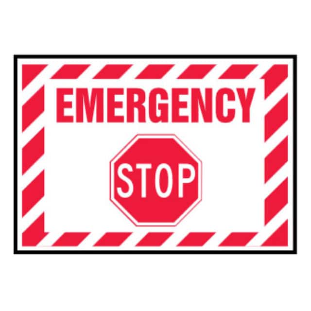 PVS0305B3927 LABEL 5"X3.5" RED/WHITE