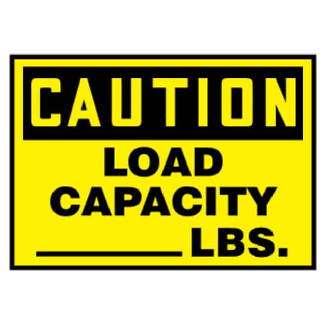PVS0305C3613 LABEL 5"X3.5" BLACK/YELLOW