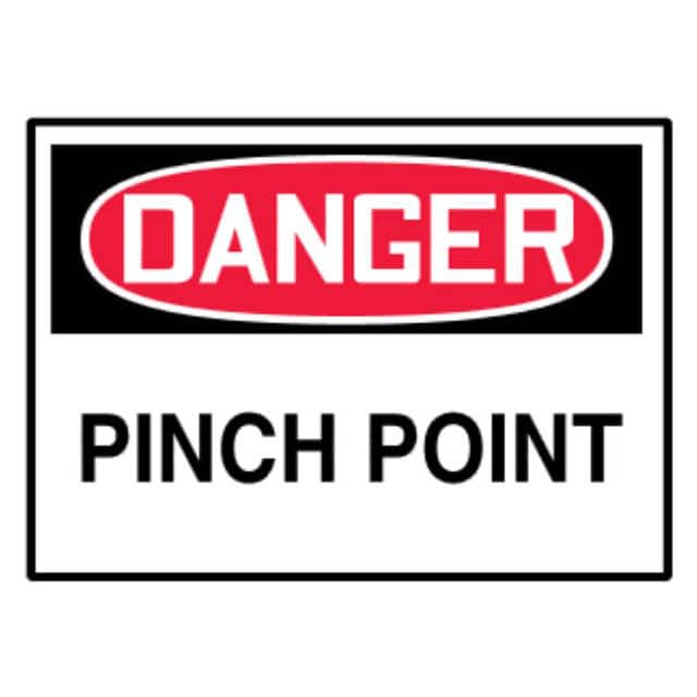 PVS0305D3284 LABEL 5"X3.5" RED/BLACK/WHT 5/PK