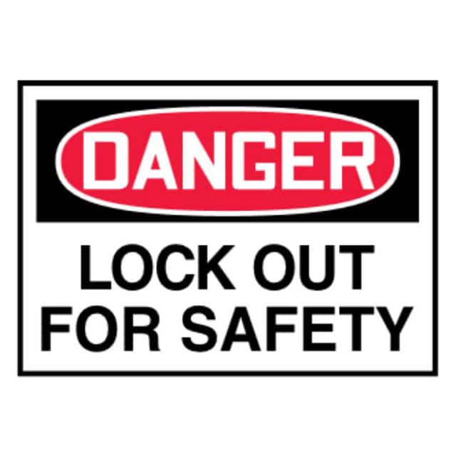 PVS0305D3297 LABEL 5"X3.5" RED/BLACK/WHT 5/PK