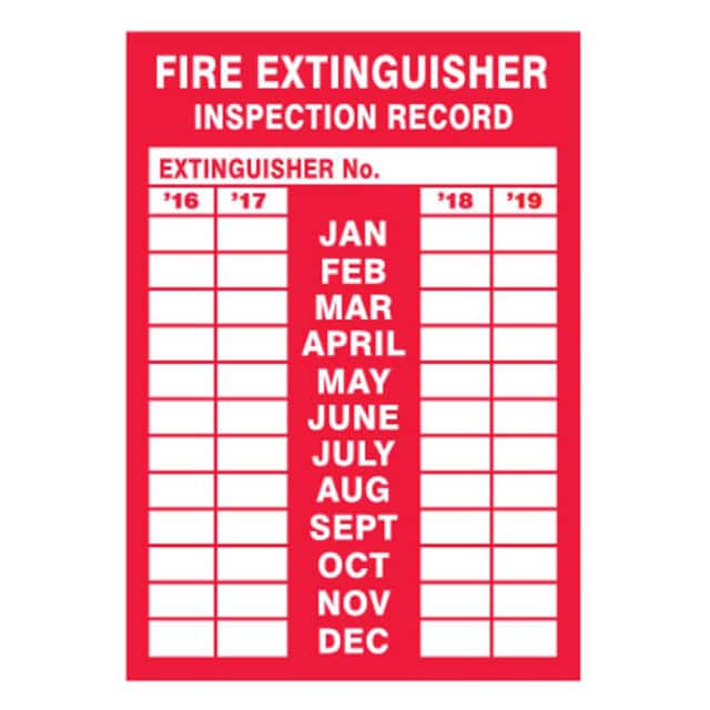 PVS0503B3539 LABEL 5"X3.5" RED/WHITE 5/PK