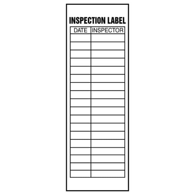 PVS0602B3536 LABEL 6"X2" BLACK/WHITE 5/PK