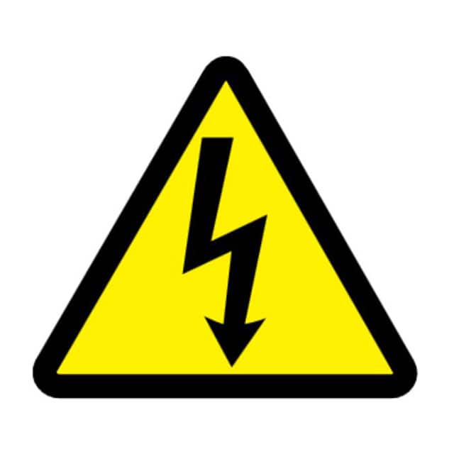 PLVS0202W3186 LABEL ELEC WARN 3"W BLK/YLW 10PK