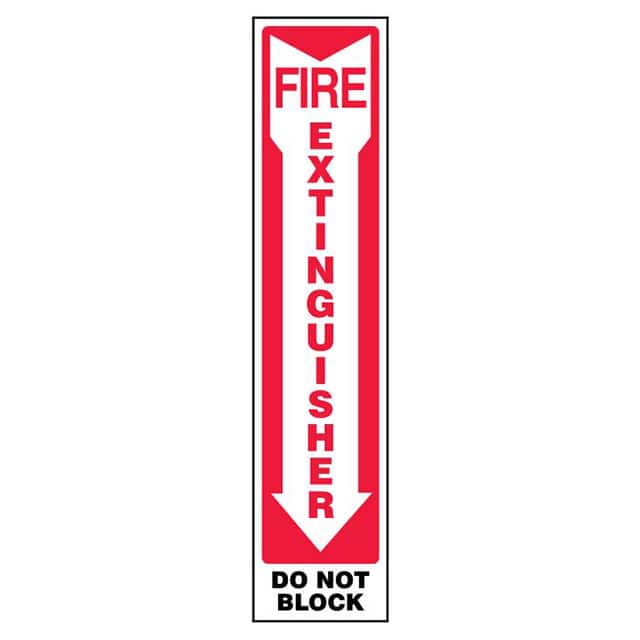 PVS1804B4581 SIGN 18"X4" RED/BLACK/WHITE