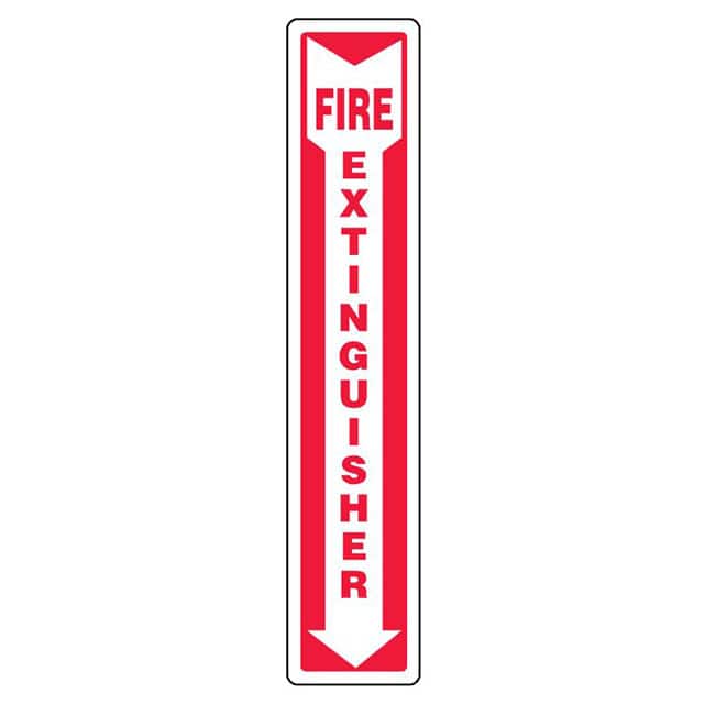 PVS1804B7202 SIGN 18"X4" RED/WHITE