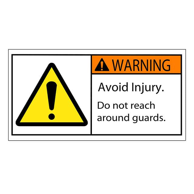 SAFLBL-2X4-029-500/PK SAFETY LABEL - WARNING - DO NOT