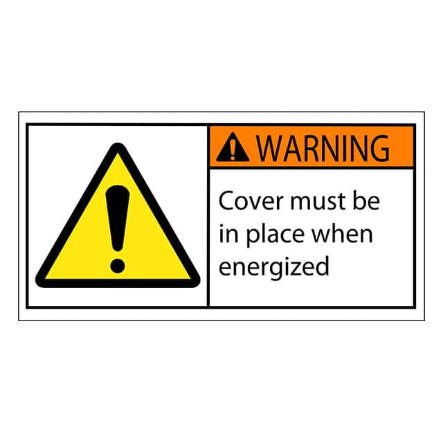 SAFLBL-2X4-030-500/PK SAFETY LABEL - WARNING - COVER M