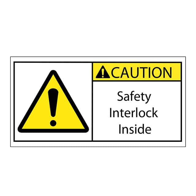 SAFLBL-2X4-045-500/PK SAFETY LABEL - CAUTION - SAFETY