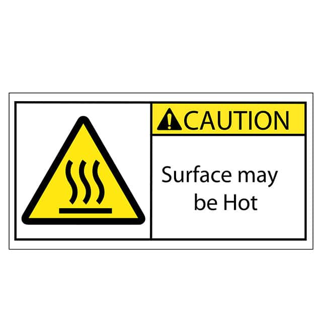 SAFLBL-2X4-048-500/PK SAFETY LABEL - CAUTION - SURFACE