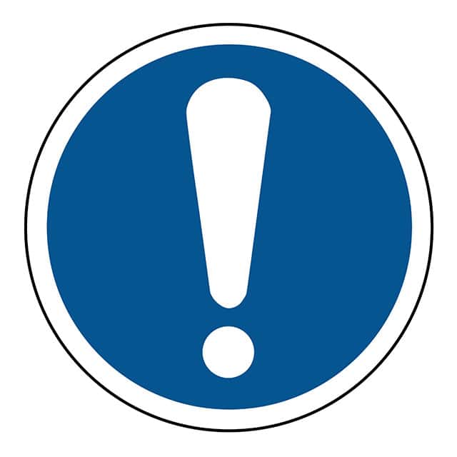 SAFLBL-2DIA-056-25/PK SAFETY LABEL - GENERAL MANDATORY