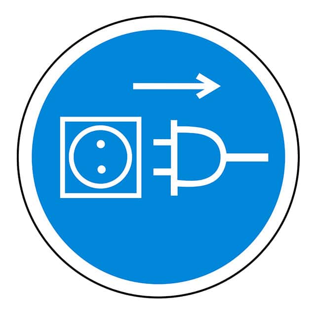 SAFLBL-2DIA-069-25/PK SAFETY LABEL - DISCONNECT POWER