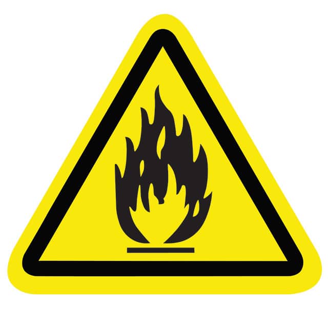 SAFLBL-2.25TRI-082-500/PK SAFETY LABEL - FLAMMABLE MATERIA
