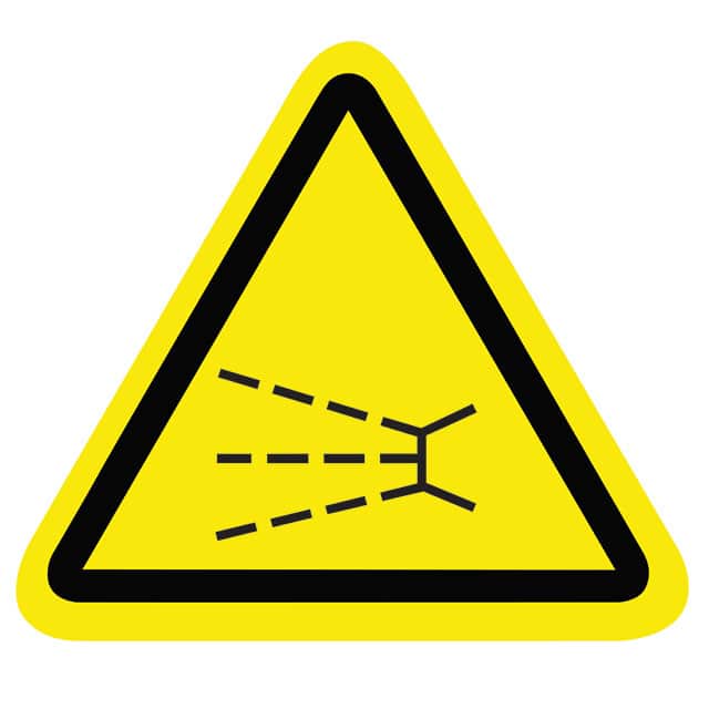 SAFLBL-2.25TRI-092-25/PK SAFETY LABEL - SPLASHING HAZARD