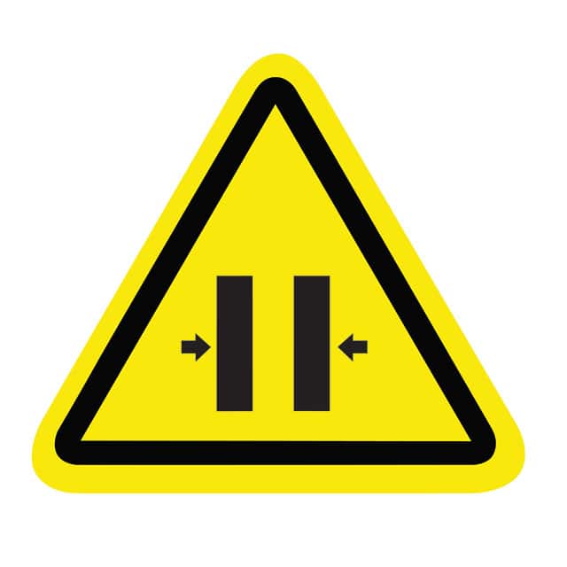 SAFLBL-2.25TRI-093-25/PK SAFETY LABEL - CRUSH HAZARD - CL