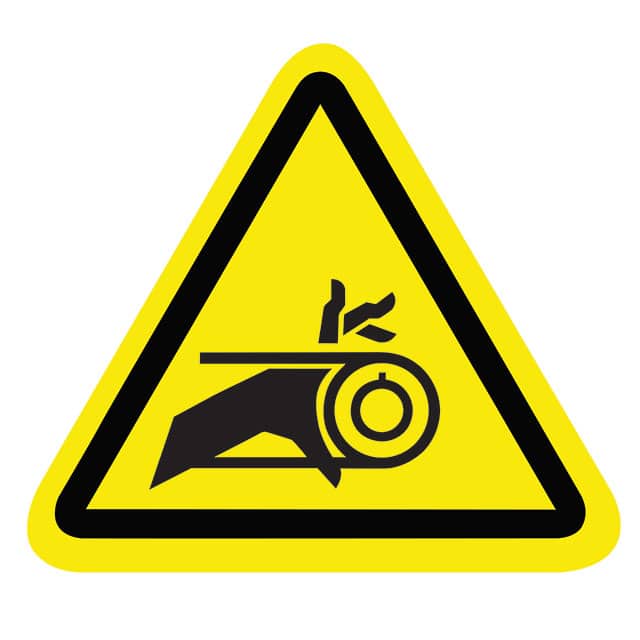SAFLBL-2.25TRI-095-25/PK SAFETY LABEL - ENTANGLEMENT HAZA