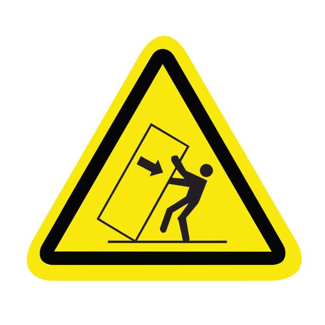 SAFLBL-2.25TRI-0102-25/PK SAFETY LABEL - TIPOVER HAZARD -