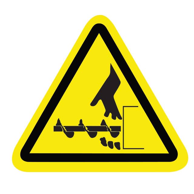 SAFLBL-2.25TRI-0112-25/PK SAFETY LABEL - HAND ENTANGLEMENT