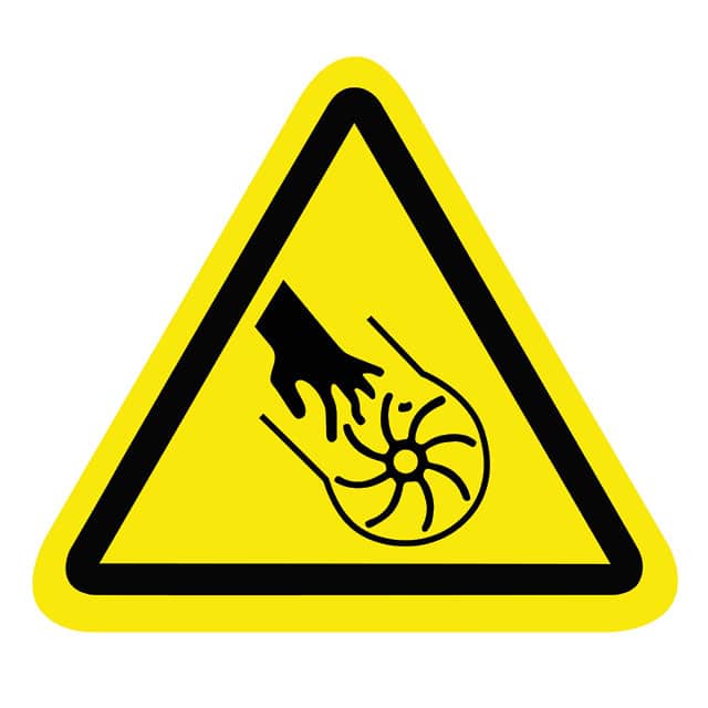 SAFLBL-2.25TRI-0117-25/PK SAFETY LABEL - IMPELLER HAZARD -