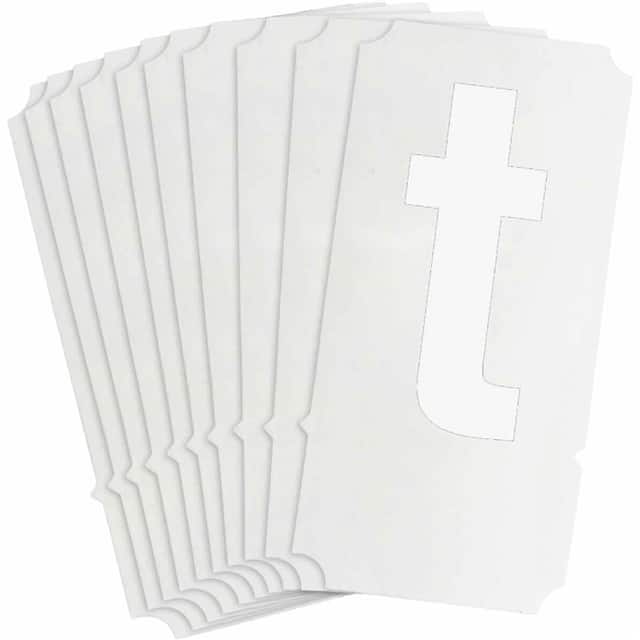 8325-T B933 8325-T WHT 4" HELV QA 10-PK